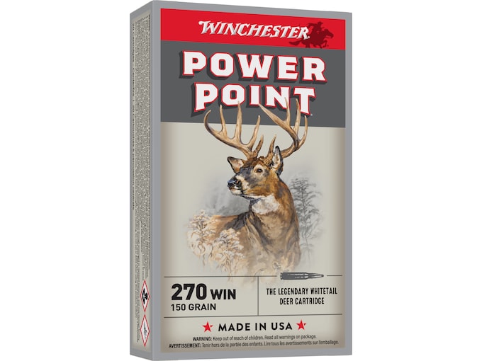 In Stock: Winchester Power Point 270 Winchester Ammo 150 Grain Jacketed Soft Point 200rounds In Stock: Winchester Power Point 270 Winchester Ammo 150 Grain Jacketed Soft Point 200rounds - Ammunition - Glock Auto Switches