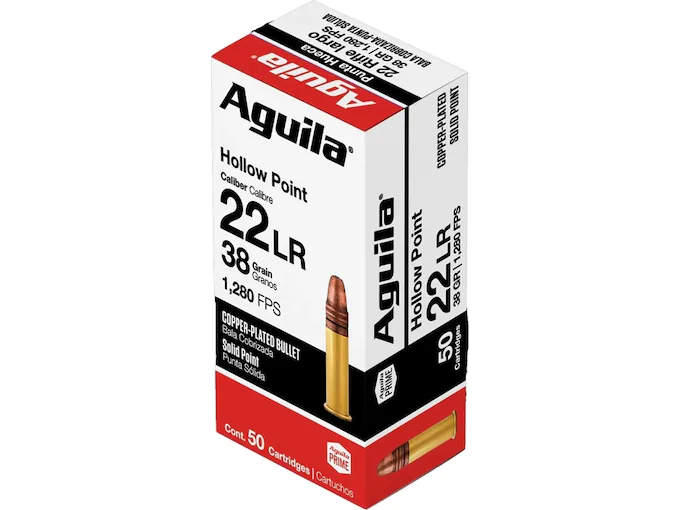 Aguila Super Extra High Velocity 22LR Ammo 38 Grain Plated Hollow Point Aguila Super Extra High Velocity 22LR Ammo 38 Grain Plated Hollow Point - Colored Switches - Glock Auto Switches