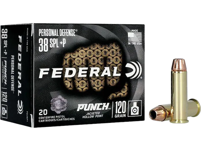 Shop Federal Personal Defense Punch 38 Special +P Ammo 120 Grain Jacketed Hollow Point 200 Shop Federal Personal Defense Punch 38 Special +P Ammo 120 Grain Jacketed Hollow Point 200 - Handguns - Glock Auto Switches