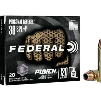 In Stock: Federal Personal Defense Punch 38 Special +P Ammo 120 Grain Jacketed Hollow Point 200 - Handguns | Glock Auto Switches