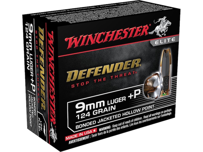 New Winchester Defender 9mm Luger +P Ammo 124 Grain Winchester PDX1 Bonded Jacketed Hollow Point 200 rounds New Winchester Defender 9mm Luger +P Ammo 124 Grain Winchester PDX1 Bonded Jacketed Hollow Point 200 rounds - Ammunition - Glock Auto Switches