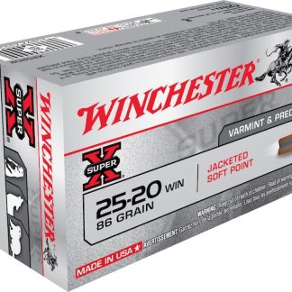 Winchester Super X 25-20 WCF Ammo 86 Grain Jacketed Soft Point Box of 50 - Colored Switches | Glock Auto Switches