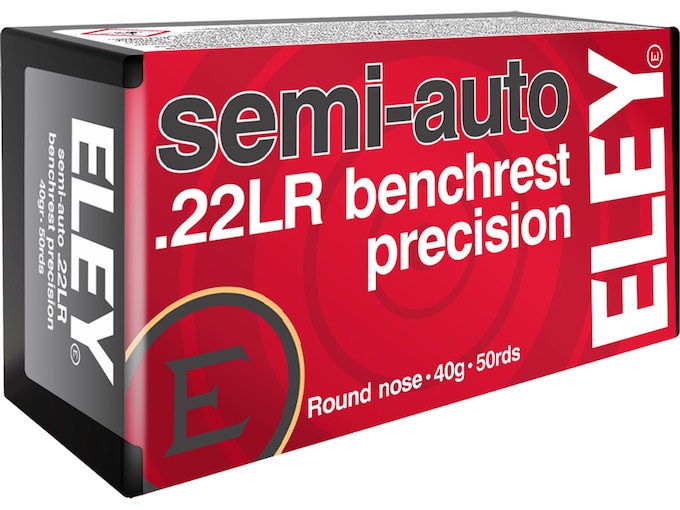 New Eley Semi-Auto Benchrest Precision 22LR Ammo 40 Grain Round Nose New Eley Semi-Auto Benchrest Precision 22LR Ammo 40 Grain Round Nose - Rifles - Glock Auto Switches