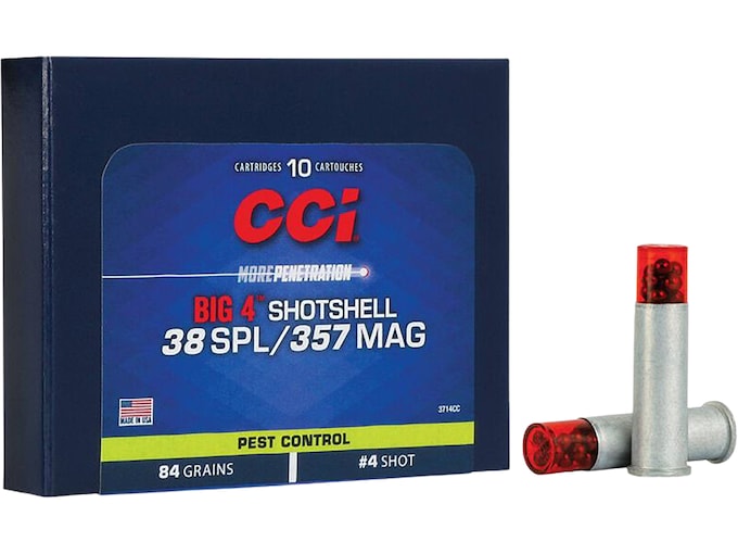 CCI Big 4 Shotshell 38 Special Ammo 84 Grain Lead Shot 200 rounds CCI Big 4 Shotshell 38 Special Ammo 84 Grain Lead Shot 200 rounds - Colored Switches - Glock Auto Switches